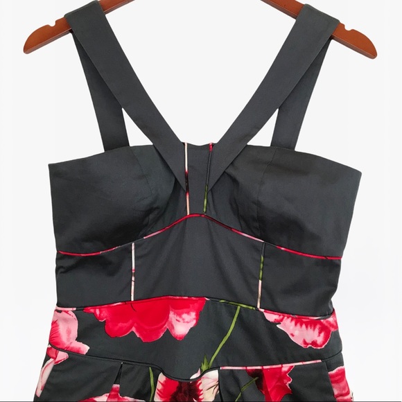 Anthropologie Sine Halter Floral Print Women’s Mini Dress 4 - Picture 7 of 17